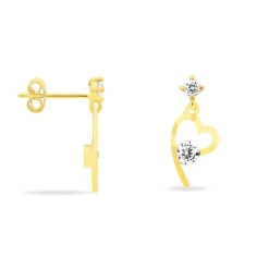 Histoire d'Or Boucles D'oreilles Pendantes Romance De Zirconium or jaune oxyde Online