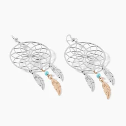 Histoire d'Or Boucles D'oreilles Pendantes Misalie Argent Blanc New