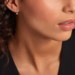 Histoire d'Or Boucles D'oreilles Pendantes Luminita Or Jaune Oxyde De Zirconium New