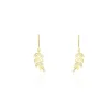 Histoire d'Or Boucles D'oreilles Pendantes Or Jaune Nahia Oxydes De Zirconium New