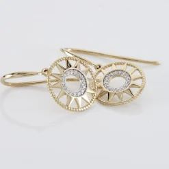 Histoire d'Or Boucles D'oreilles Pendantes Thallya Or Jaune Oxyde De Zirconium Clearance