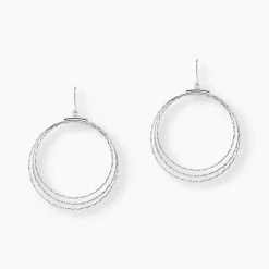 Histoire d'Or Boucles D'oreilles Pendantes Nadiona Argent Blanc Discount