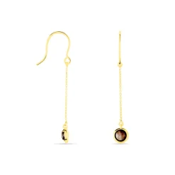 Histoire d'Or Boucles D'oreilles Pendantes Arenale Or Jaune Quartz or jaune quartz marron Best