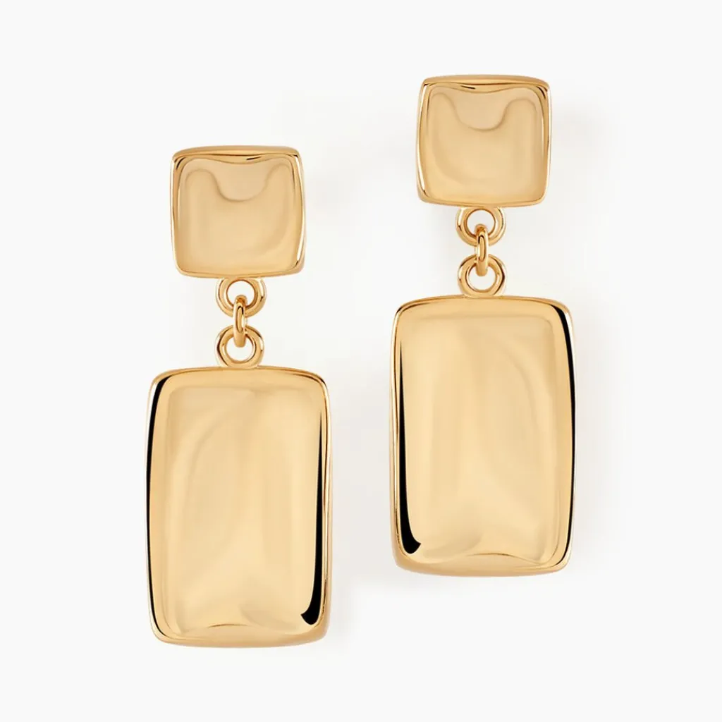 Histoire d'Or Boucles D'oreilles Pendantes Organica Or Jaune Online