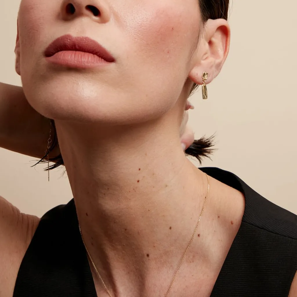 Histoire d'Or Boucles D'oreilles Pendantes Organica Or Jaune Online