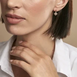 Histoire d'Or Boucles D'oreilles Pendantes Bobbie Plaqué Or Jaune Oxyde De Zirconium Discount