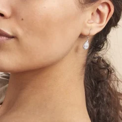 Histoire d'Or Boucles D'oreilles Pendantes Perce-neige Argent Oxyde De Zirconium