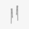 Histoire d'Or Boucles D'oreilles Pendantes River Or Blanc Diamant Best
