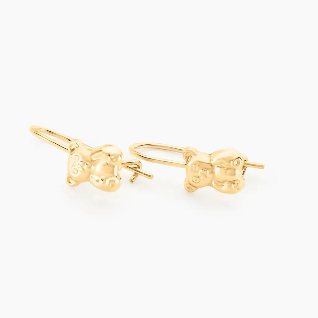 Histoire d'Or Boucles D'oreilles Pendantes Baptista Ours Or Jaune Outlet