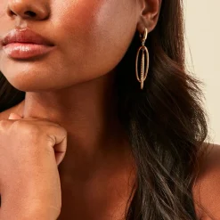 Histoire d'Or Boucles D'Oreilles Pendantes Francisek Or Jaune Best