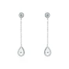 Histoire d'Or Boucles D'oreilles Pendantes Brenda Or Blanc Topaze Clearance