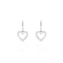 Histoire d'Or Boucles D'oreilles Pendantes Elisene Argent Blanc Oxyde De Zirconium Outlet