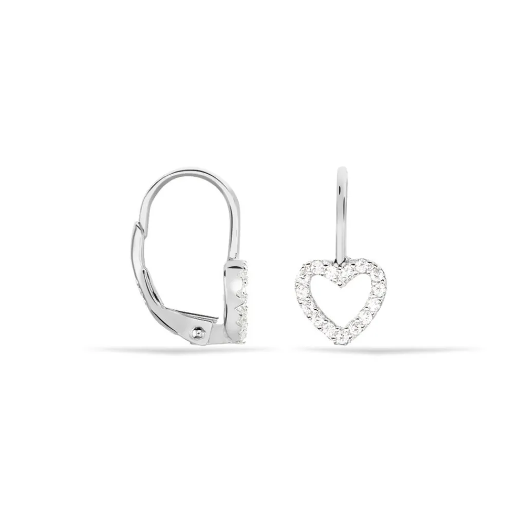 Histoire d'Or Boucles D'oreilles Pendantes Elisene Argent Blanc Oxyde De Zirconium Outlet
