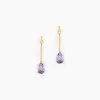 Histoire d'Or Boucles D'oreilles Pendantes Goutte Or Jaune Amethyste Online