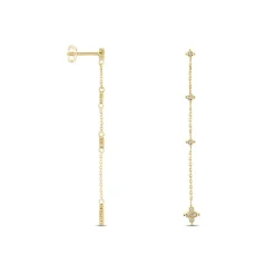 Histoire d'Or Boucles D'oreilles Pendantes Ziha Plaqué Or Jaune Oxyde De Zirconium Sale