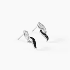 Histoire d'Or Boucles D'oreilles Pendantes Sylvie Argent Blanc Oxyde De Zirconium Hot