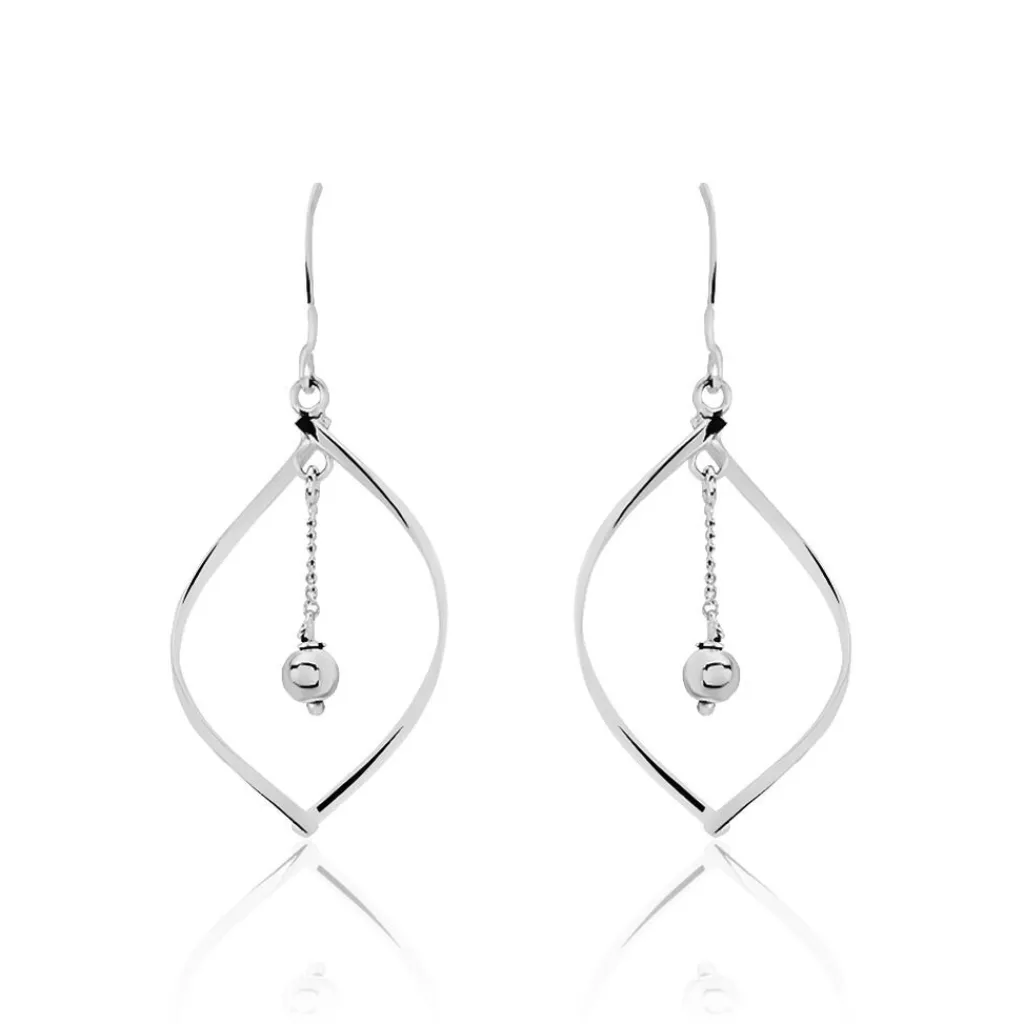 Histoire d'Or Boucles D'oreilles Pendantes Melaine Argent Blanc New
