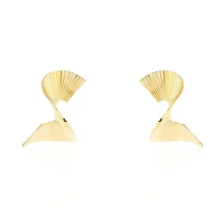 Histoire d'Or Boucles D'oreilles Pendantes Scarlett Acier Jaune Best
