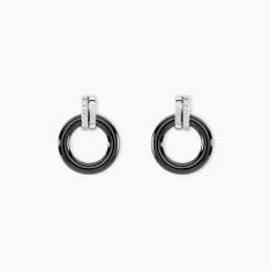 Histoire d'Or Boucles D'oreilles Pendantes Bertillianne Argent  Céramique Et Oxyde New