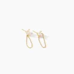 Histoire d'Or Boucles D'oreilles Pendantes Tiara Or Jaune Oxyde De Zirconium Discount