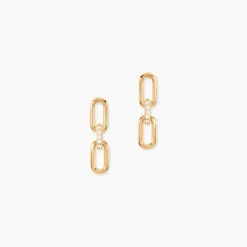 Histoire d'Or Boucles D'Oreilles Pendantes Lueur Plaqué Or Jaune Oxyde De Zirconium Online