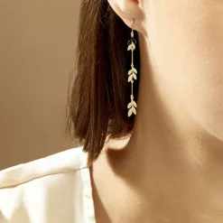 Histoire d'Or Boucles D'oreilles Pendantes Edinna Or Jaune Outlet