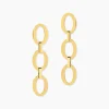 Histoire d'Or Boucles D'oreilles Pendantes Sprita Acier Doré