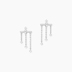 Histoire d'Or Boucles D'oreilles Pendantes Marsala Argent Blanc Oxyde De Zirconium Discount