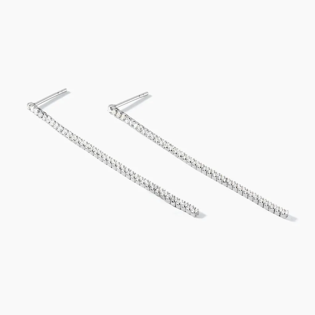 Histoire d'Or Boucles D'oreilles Pendantes Lou-anne De Zirconium argent blanc oxyde