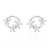 Histoire d'Or Boucles D'oreilles Pendantes Elinia Argent Blanc Oxyde De Zirconium Sale