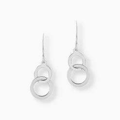 Histoire d'Or Boucles D'oreilles Pendantes Argent Blanc Best