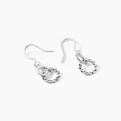 Histoire d'Or Boucles D'oreilles Pendantes Argent Blanc Best