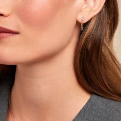 Histoire d'Or Boucles D'oreilles Pendantes Mahe Or Jaune Diamant Best