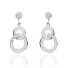 Histoire d'Or Boucles D'oreilles Pendantes Anjeza Argent Blanc Clearance