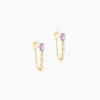 Histoire d'Or Boucles D'Oreilles Pendantes Jardin Secret Or Jaune Améthyste Oxyde De Zirconium Outlet