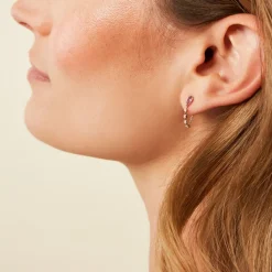 Histoire d'Or Boucles D'Oreilles Pendantes Jardin Secret Or Jaune Améthyste Oxyde De Zirconium Outlet