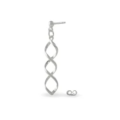 Histoire d'Or Boucles D'oreilles Pendantes Jolanda Argent Blanc New