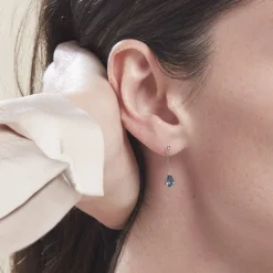 Histoire d'Or Boucles D'oreilles Pendantes Goutte or blanc topaze bleu london Clearance