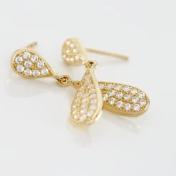 Histoire d'Or Boucles D'oreilles Pendantes Reiko Or Jaune Oxyde De Zirconium Best