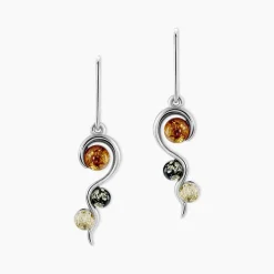 Histoire d'Or Boucles D'oreilles Pendantes Murriel Argent Blanc Ambre Outlet