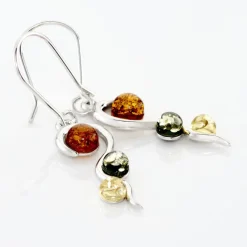 Histoire d'Or Boucles D'oreilles Pendantes Murriel Argent Blanc Ambre Outlet