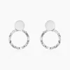 Histoire d'Or Boucles D'oreilles Pendantes Merrilie Argent Blanc Online