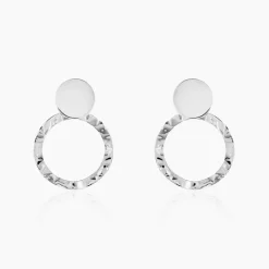 Histoire d'Or Boucles D'oreilles Pendantes Merrilie Argent Blanc Online