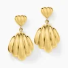 Histoire d'Or Boucles D'oreilles Pendantes Dila Acier Jaune Sale