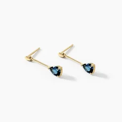 Histoire d'Or Boucles D'oreilles Pendantes Goutte Or Jaune Topaze or jaune topaze bleu london Outlet
