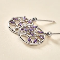 Histoire d'Or Boucles D'oreilles Pendantes Venka Argent Blanc Oxyde De Zirconium Online