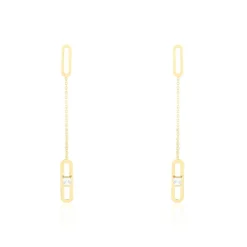 Histoire d'Or Boucles D'oreilles Pendantes Minimalist Chic Or Jaune Oxyde Clearance