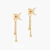 Histoire d'Or Boucles D'Oreilles Pendantes Moon Plaqué Or Jaune Oxyde De Zirconium Outlet