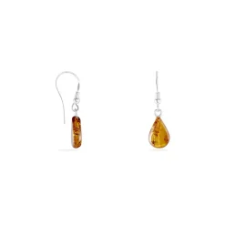 Histoire d'Or Boucles D'oreilles Pendantes Argent Blanc Mareme Ambre Hot