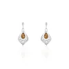 Histoire d'Or Boucles D'oreilles Pendantes Doralyn Argent Blanc Ambre Clearance